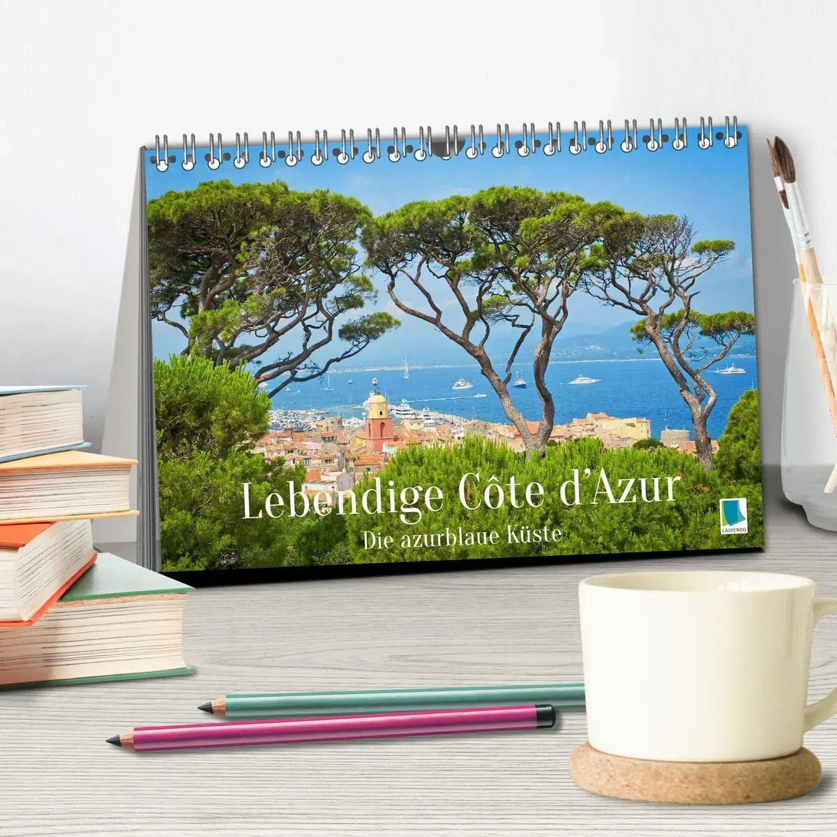 Bild: 9783457470343 | Lebendige Cote d'Azur: Die azurblaue Küste (Tischkalender 2026 DIN...