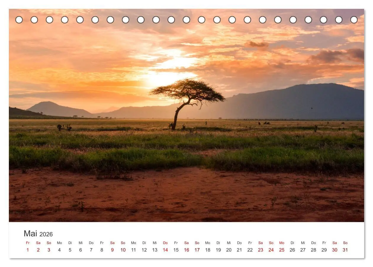 Bild: 9783457610343 | Kenia - Eine Safari durch unberührte Natur. (Tischkalender 2026 DIN...