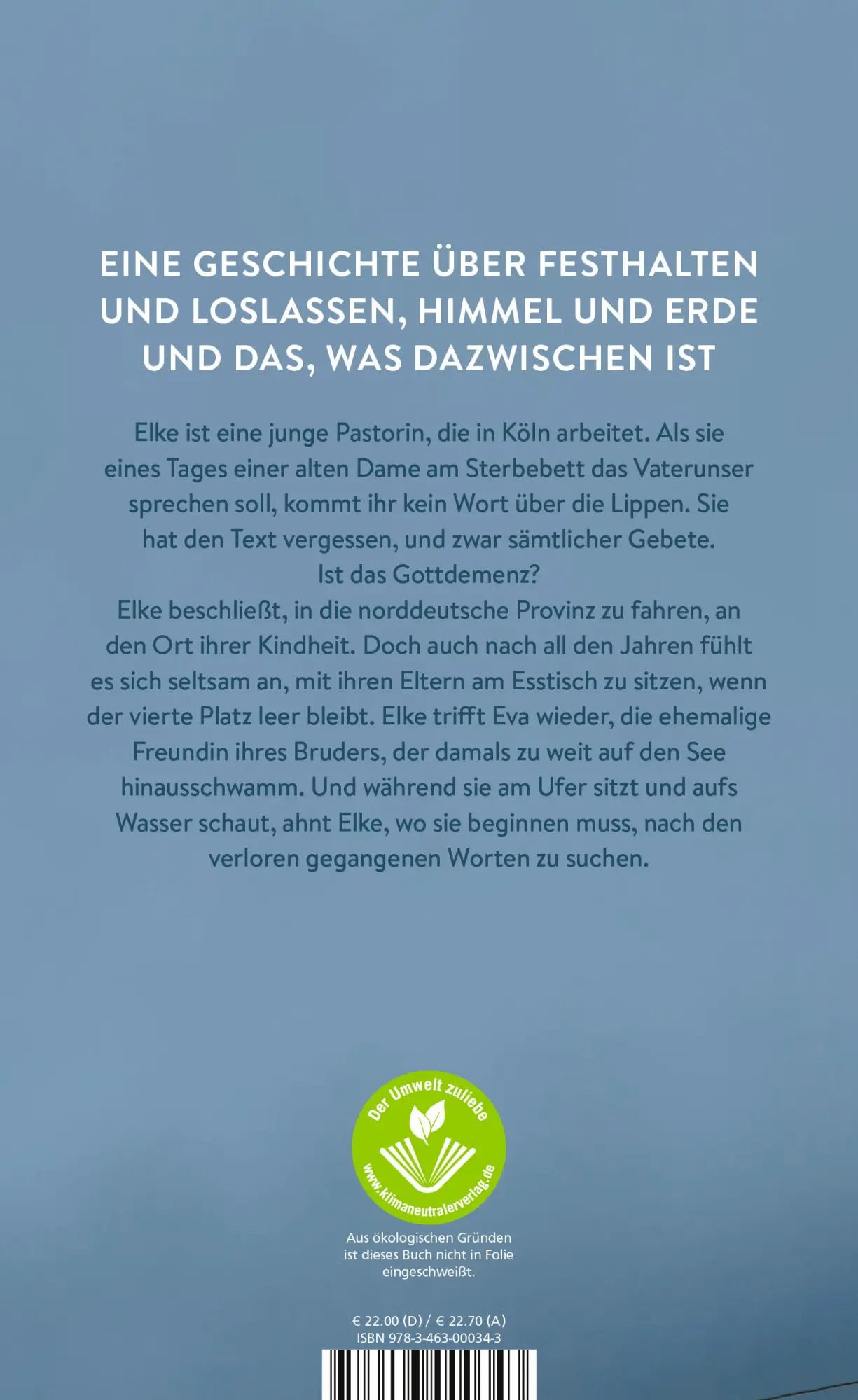 Rückseite: 9783463000343 | Die Ewigkeit ist ein guter Ort | Tamar Noort | Buch | 304 S. | Deutsch