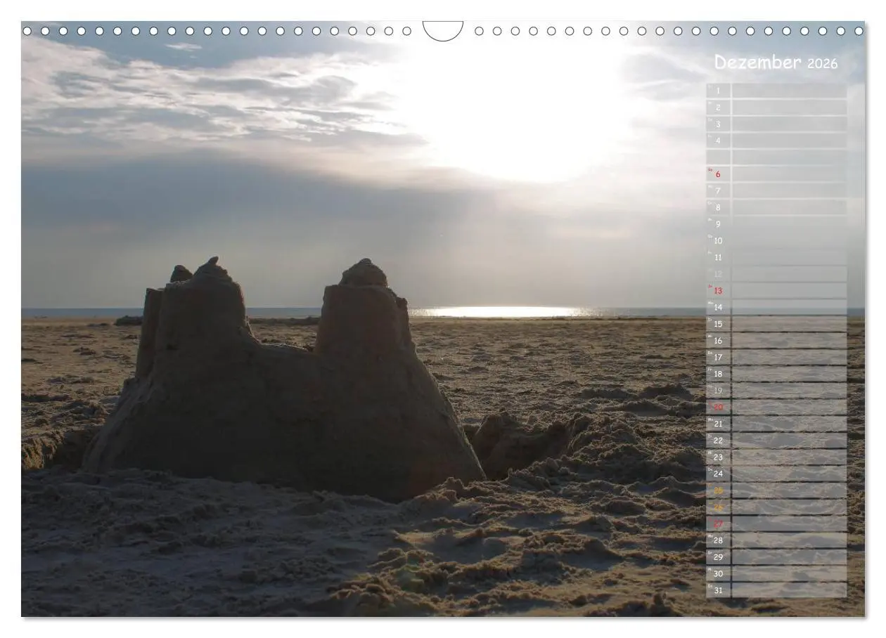 Bild: 9783516180343 | Strandspaziergang / Geburtstagskalender (Wandkalender 2026 DIN A3...