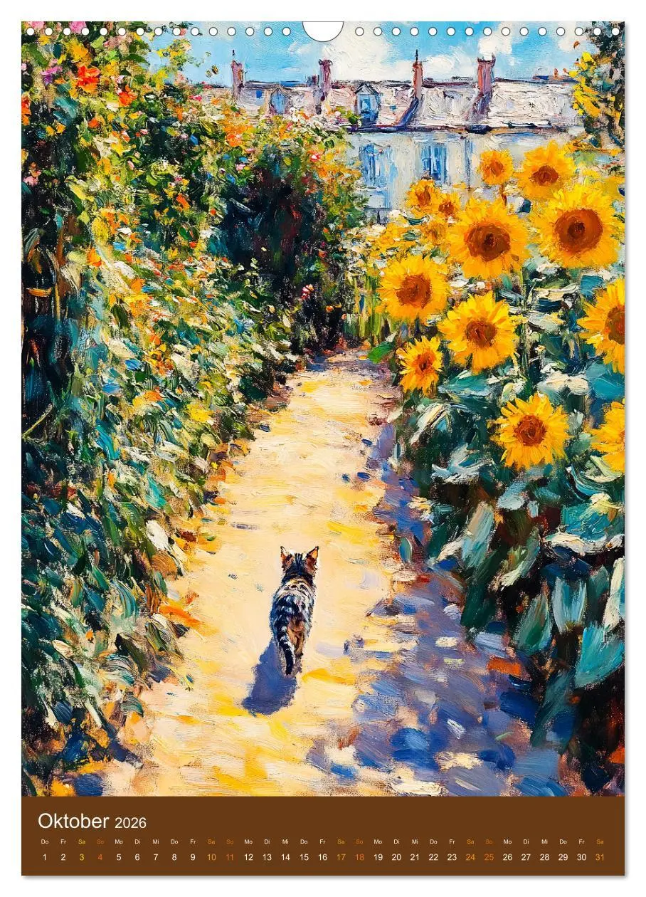 Bild: 9783516250343 | Katzen und Kunst - Samtige Herrscher der impressionistischen Gärten...