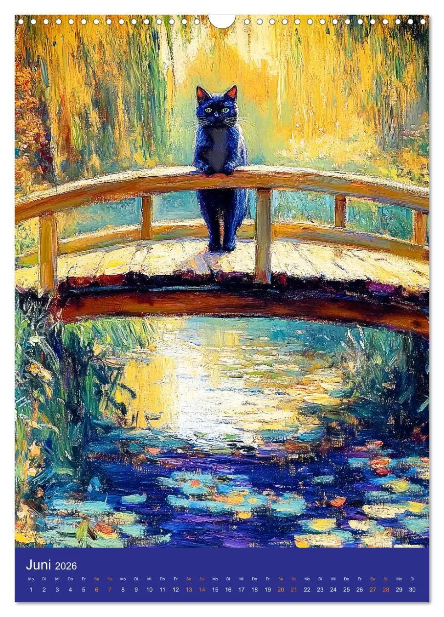 Bild: 9783516250343 | Katzen und Kunst - Samtige Herrscher der impressionistischen Gärten...