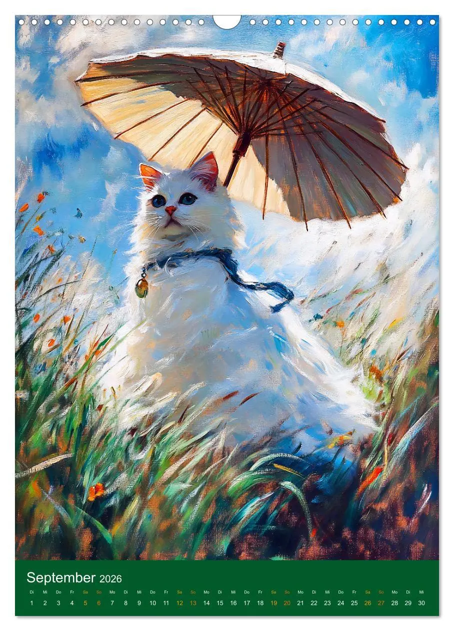Bild: 9783516250343 | Katzen und Kunst - Samtige Herrscher der impressionistischen Gärten...