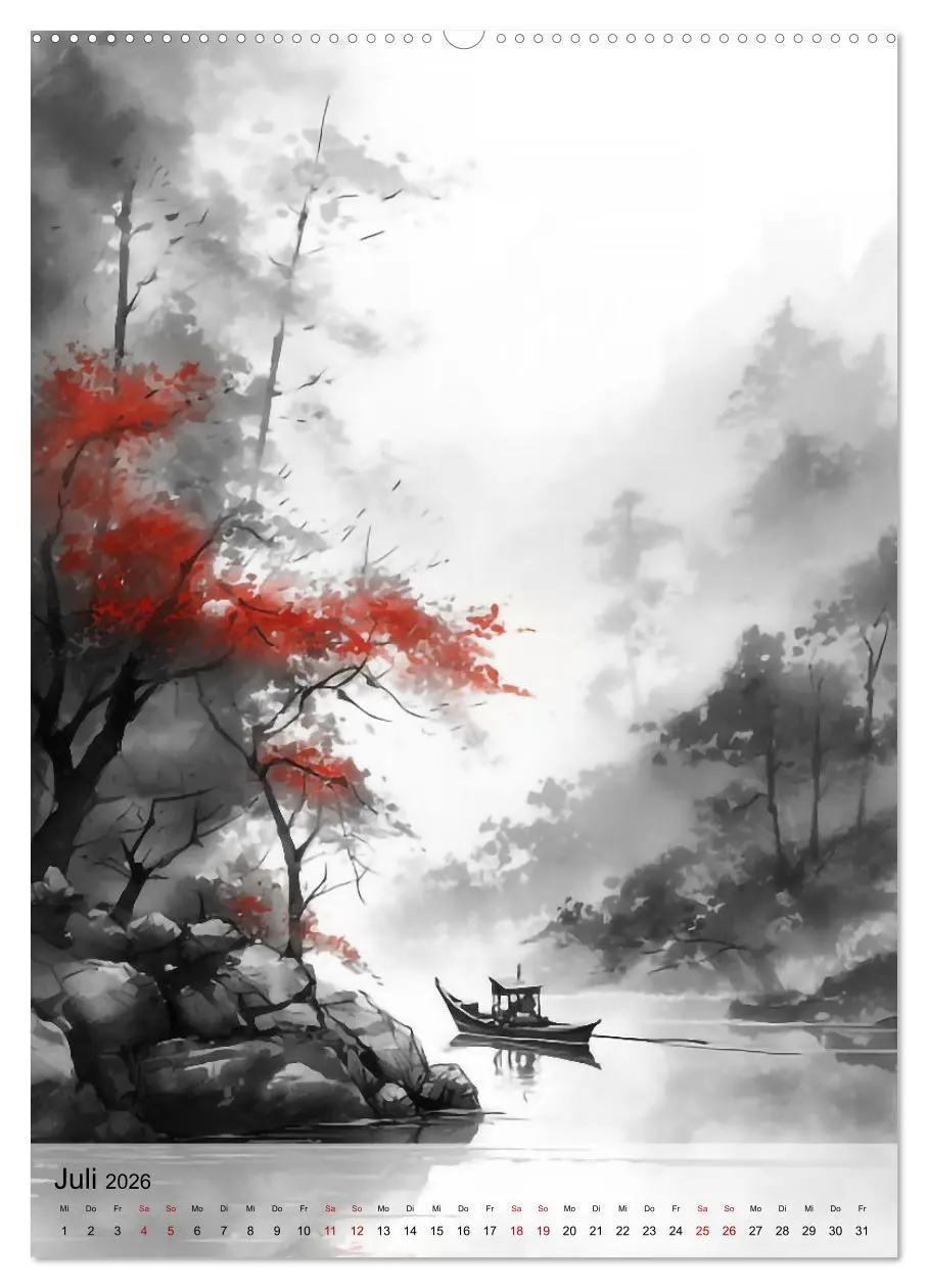 Bild: 9783516320343 | Ruhe im Zen (Wandkalender 2026 DIN A2 hoch), CALVENDO Monatskalender
