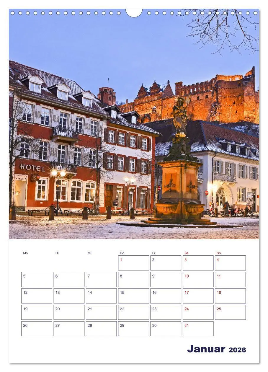 Bild: 9783516700343 | Heidelberg - Historische Altstadt (Wandkalender 2026 DIN A3 hoch),...