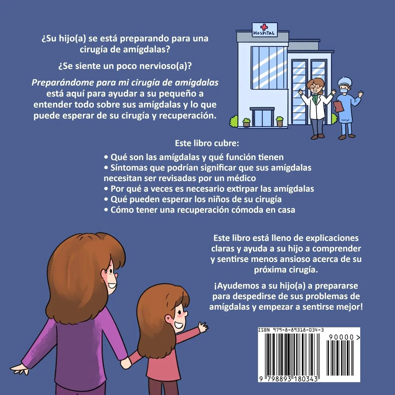 Rückseite: 9798893180343 | Preparándome para Mi Cirugía de Amígdalas | Fei Zheng-Ward | Buch