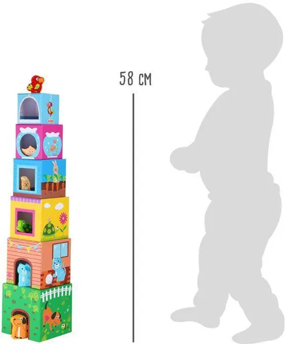 Bild: 4020972100443 | Stapelwürfel mit Figuren Haustiere | 10044 | Deutsch | 2023
