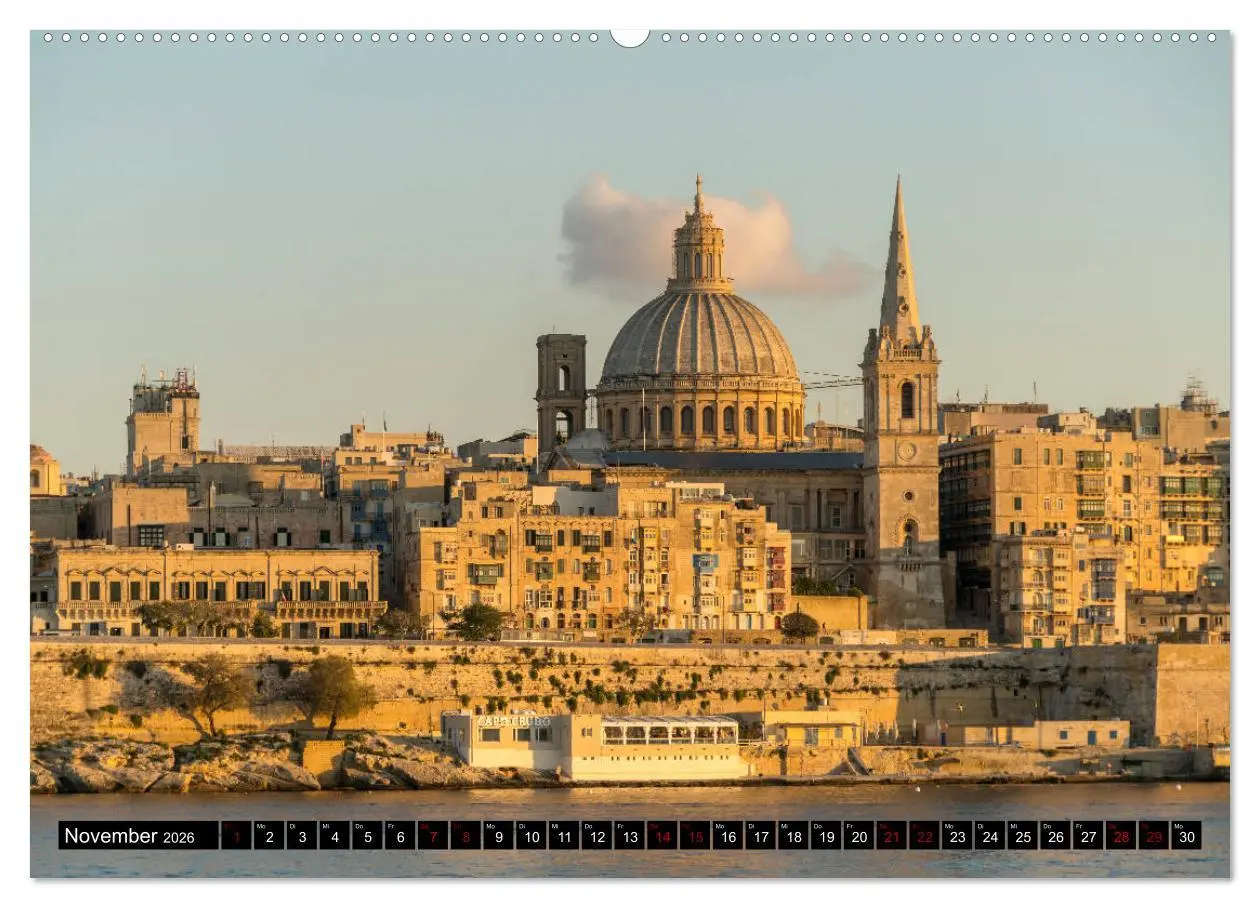 Bild: 9783457840443 | Valletta - Malta (Wandkalender 2026 DIN A2 quer), CALVENDO...