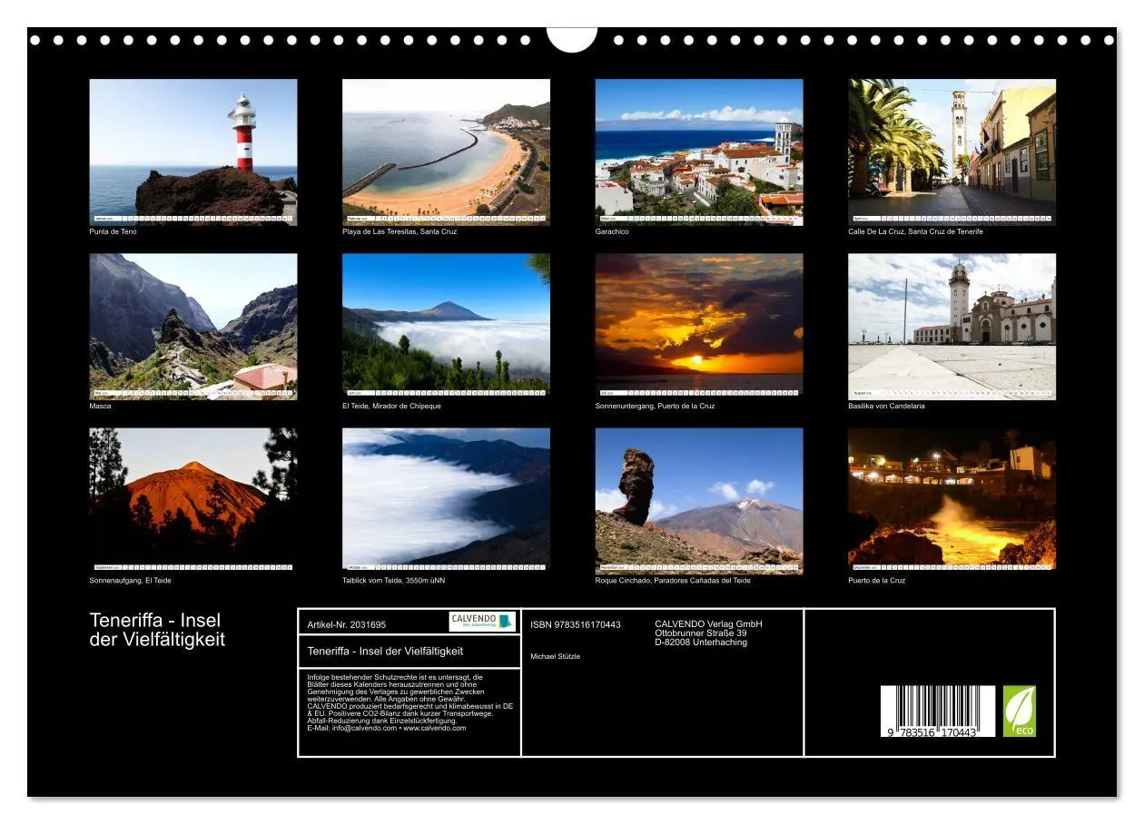 Bild: 9783516170443 | Teneriffa - Insel der Vielfältigkeit (Wandkalender 2026 DIN A3...