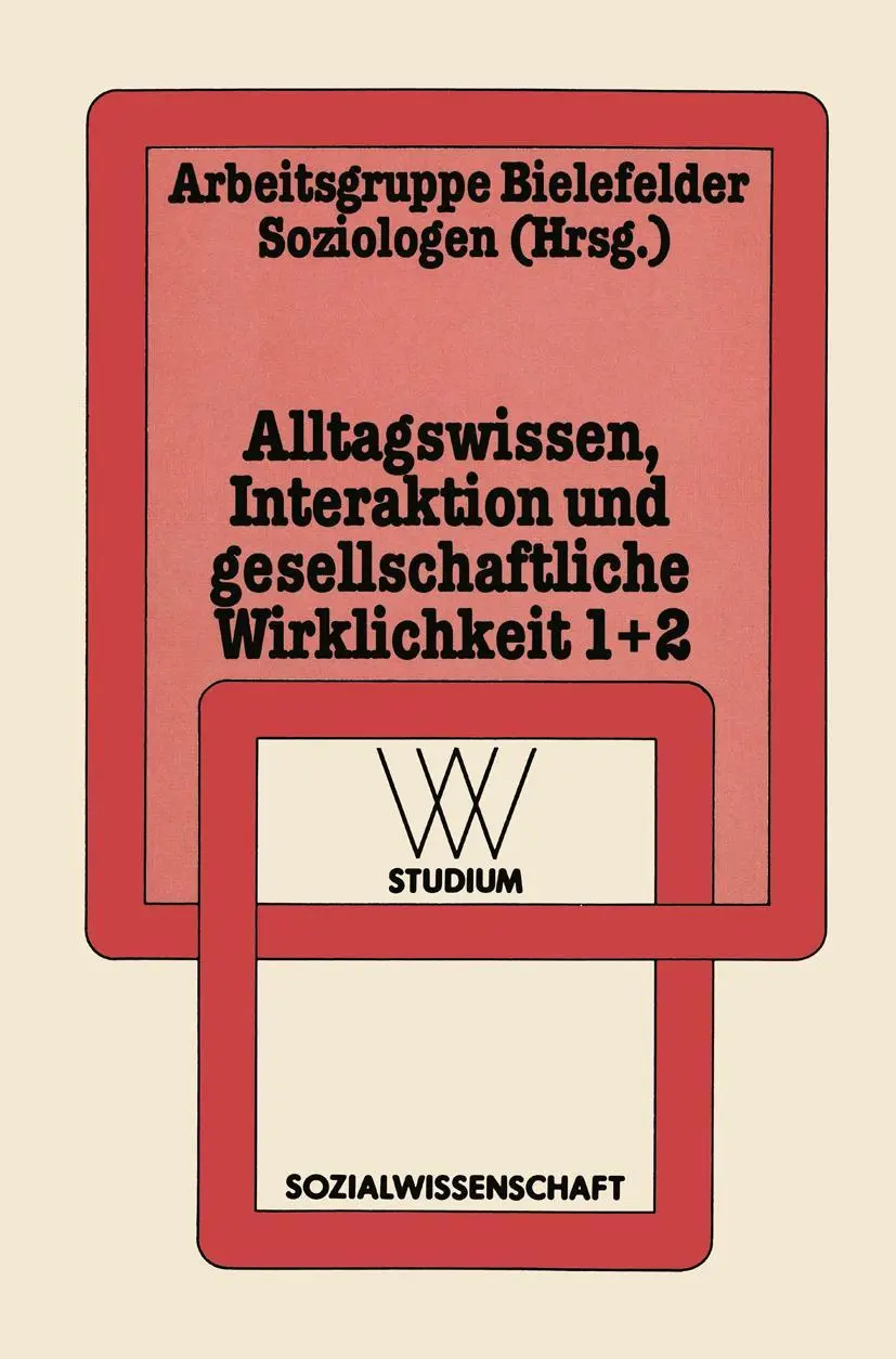 Cover: 9783531220543 | Alltagswissen, Interaktion und Gesellschaftliche Wirklichkeit | Buch