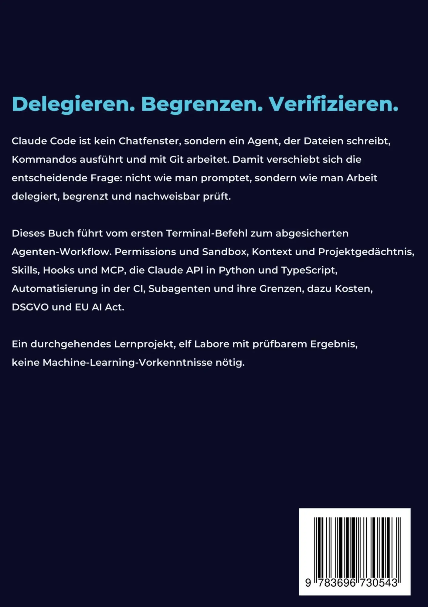 Rückseite: 9783696730543 | Durchstarten mit Claude Code | Thorsten Behder | Taschenbuch | 516 S.