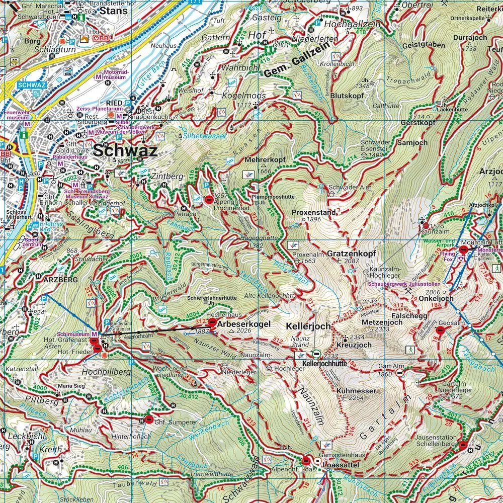 Bild: 9783707920543 | freytag &amp; berndt Wanderkarte WK 151 Zillertal, Tuxer Alpen -...