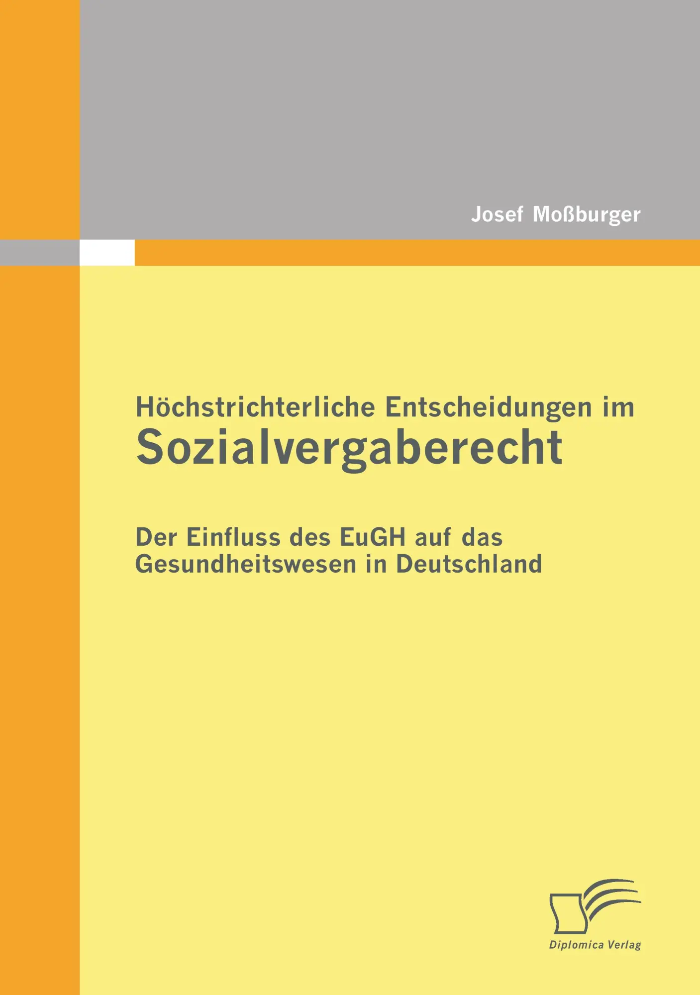 Cover: 9783842870543 | Höchstrichterliche Entscheidungen im Sozialvergaberecht: Der...