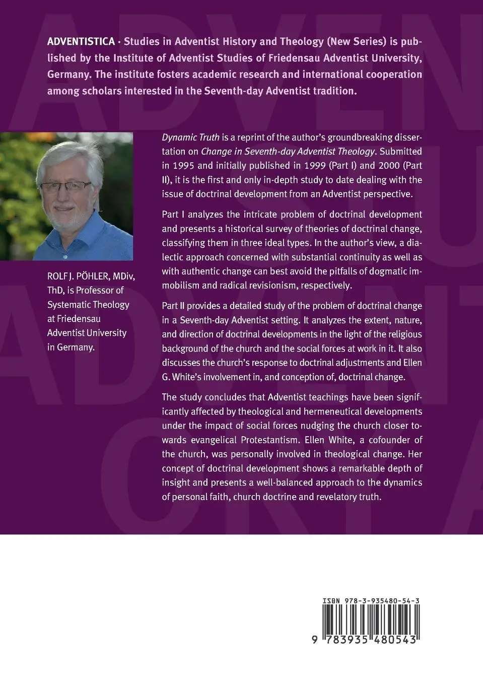 Rückseite: 9783935480543 | Dynamic Truth | A Study of the Problem of Doctrinal Development | Buch