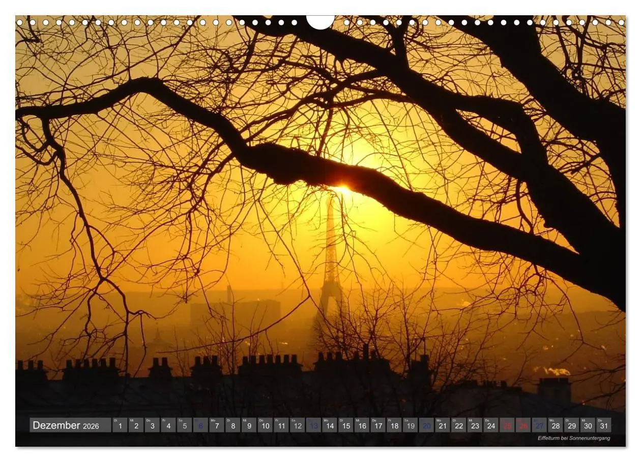 Bild: 9783516080643 | Paris Highlights Wandkalender 2026 DIN A3 quer (Wandkalender 2026...
