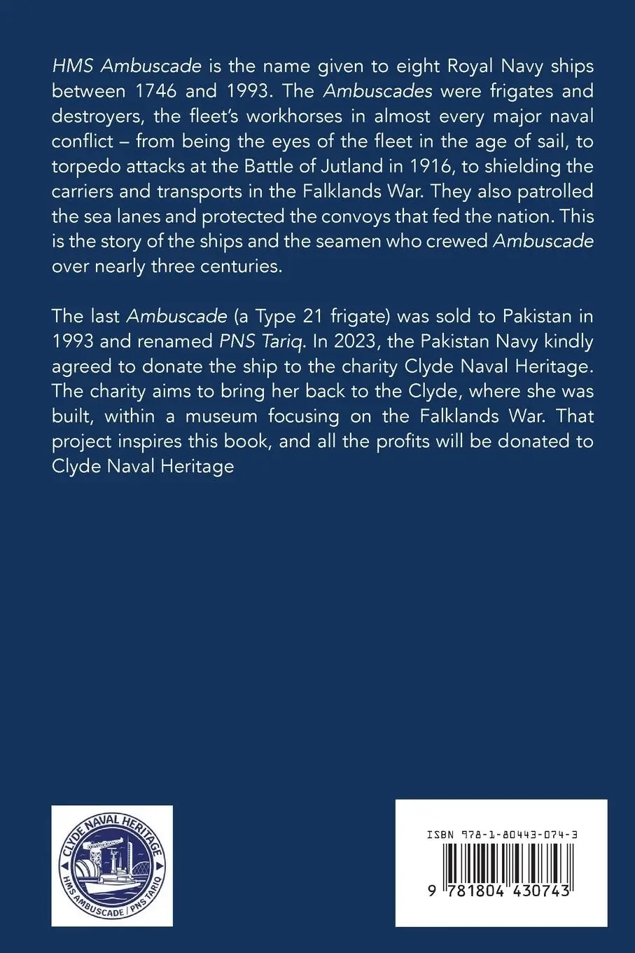 Rückseite: 9781804430743 | HMS Ambuscade | From 1746 to the Present Day | Dave Watson | Buch