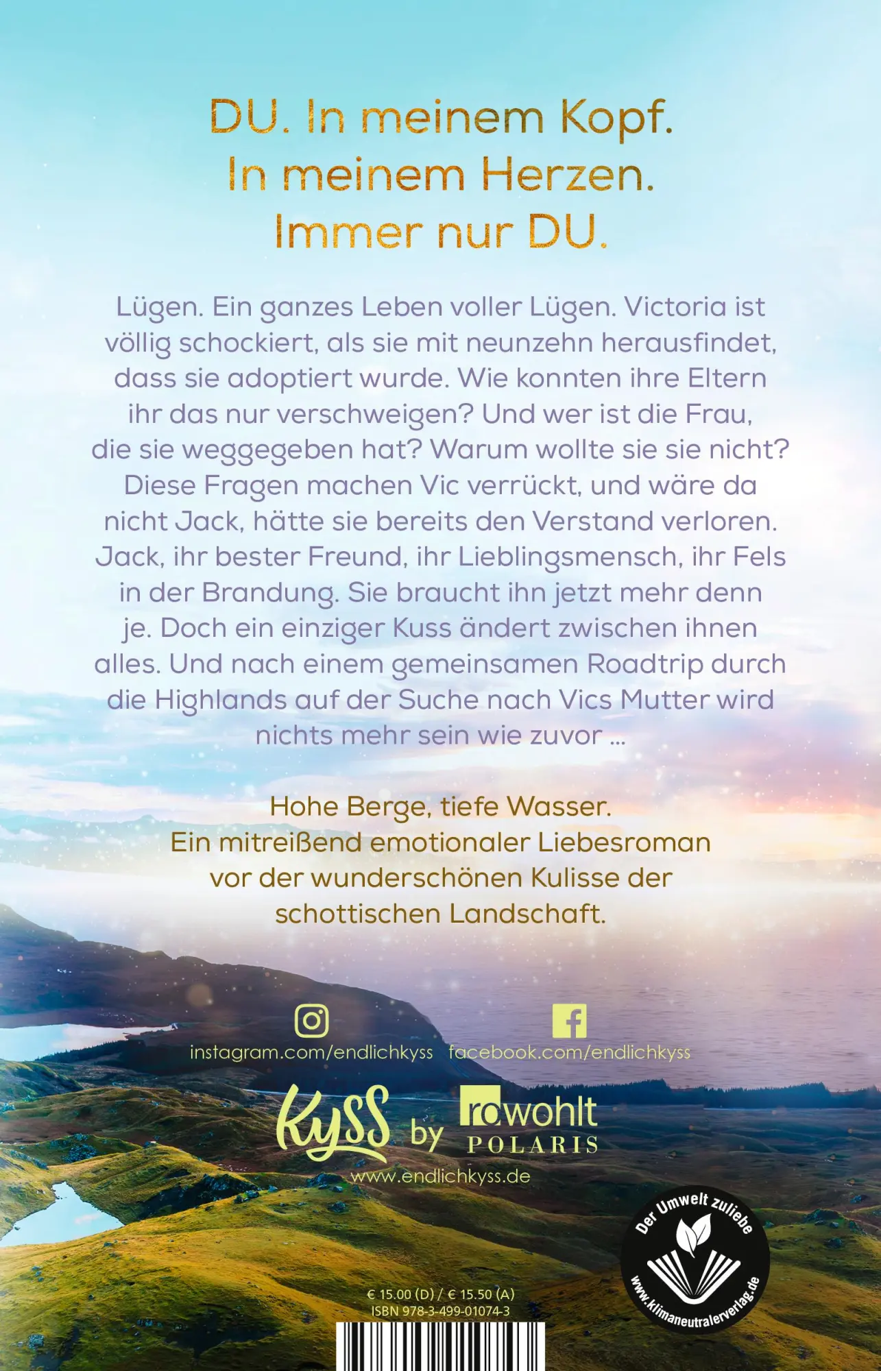 Rückseite: 9783499010743 | Du irgendwo | Kira Mohn | Taschenbuch | Schottland-Reihe | 320 S.
