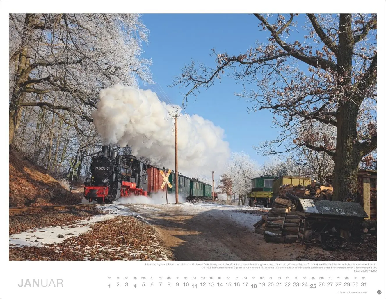 Bild: 9783756410743 | Eisenbahn-Romantik Posterkalender 2026 | Georg Wagner | Kalender