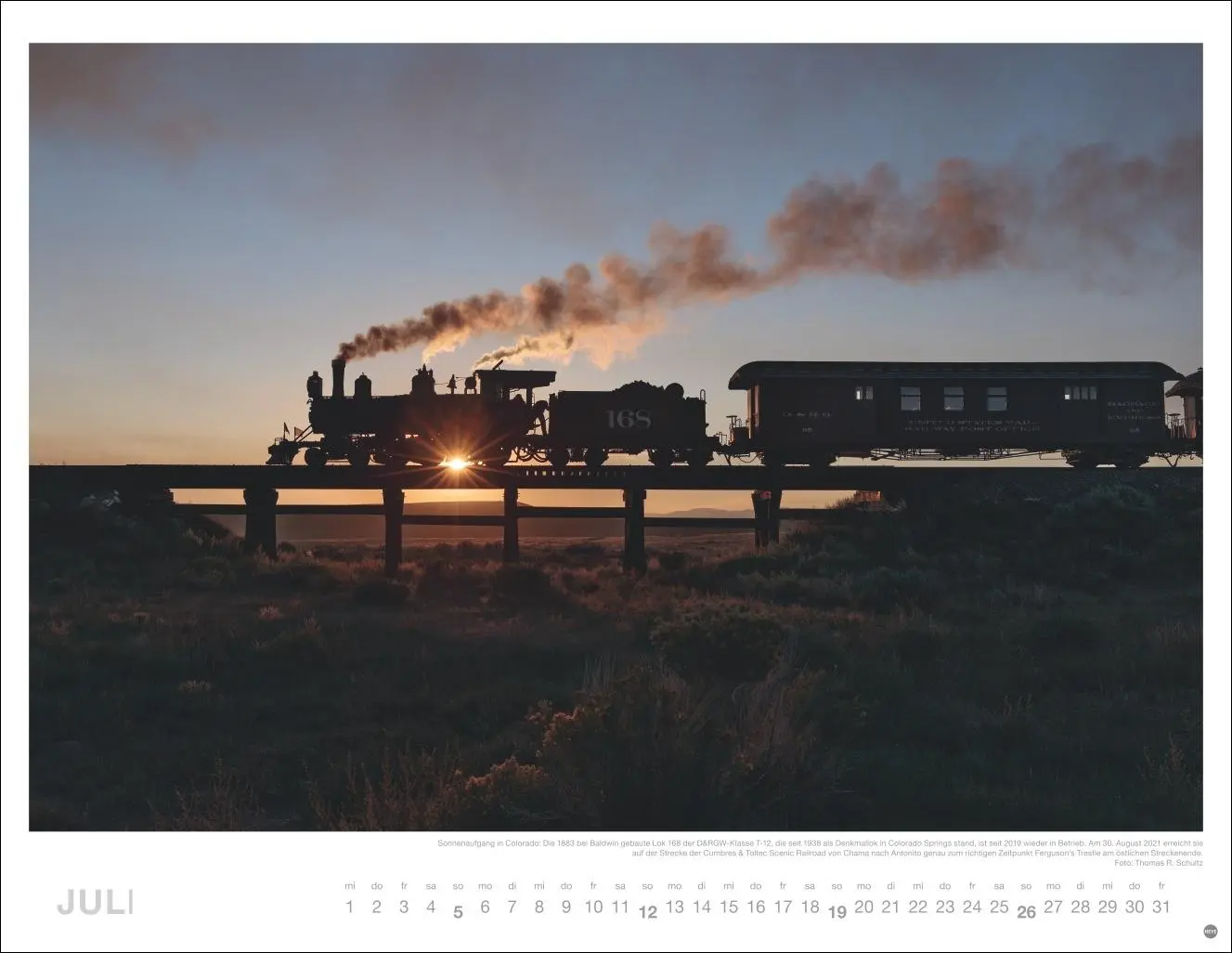 Bild: 9783756410743 | Eisenbahn-Romantik Posterkalender 2026 | Georg Wagner | Kalender