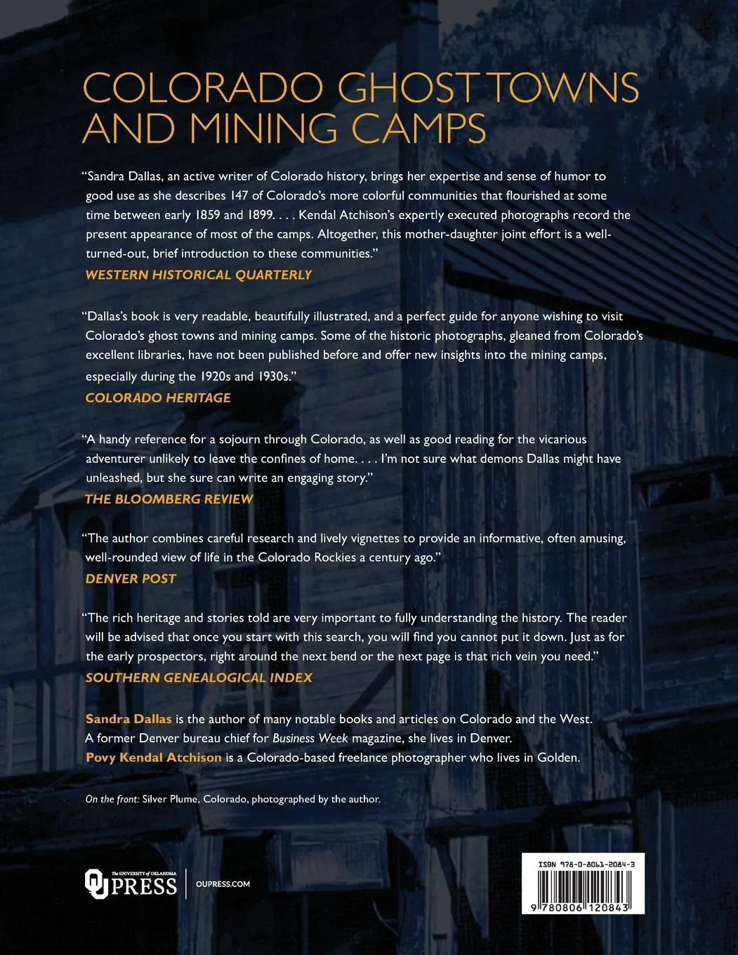 Rückseite: 9780806120843 | Colorado Ghost Towns and Mining Camps | Sandra Dallas | Taschenbuch