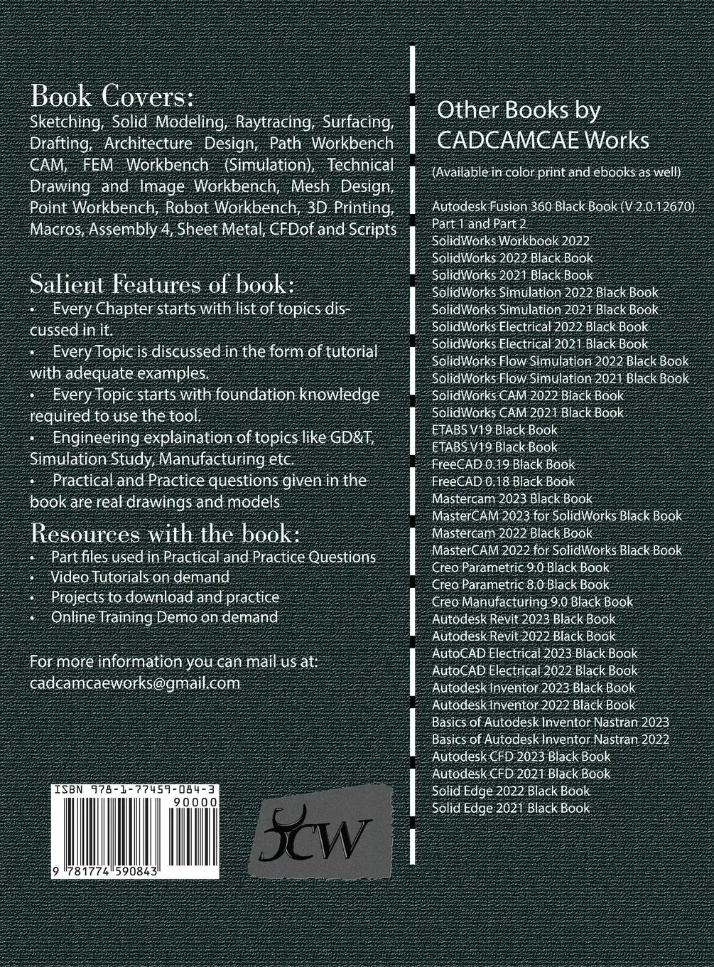 Rückseite: 9781774590843 | FreeCAD 0.20 Black Book | Gaurav Verma (u. a.) | Buch | Englisch
