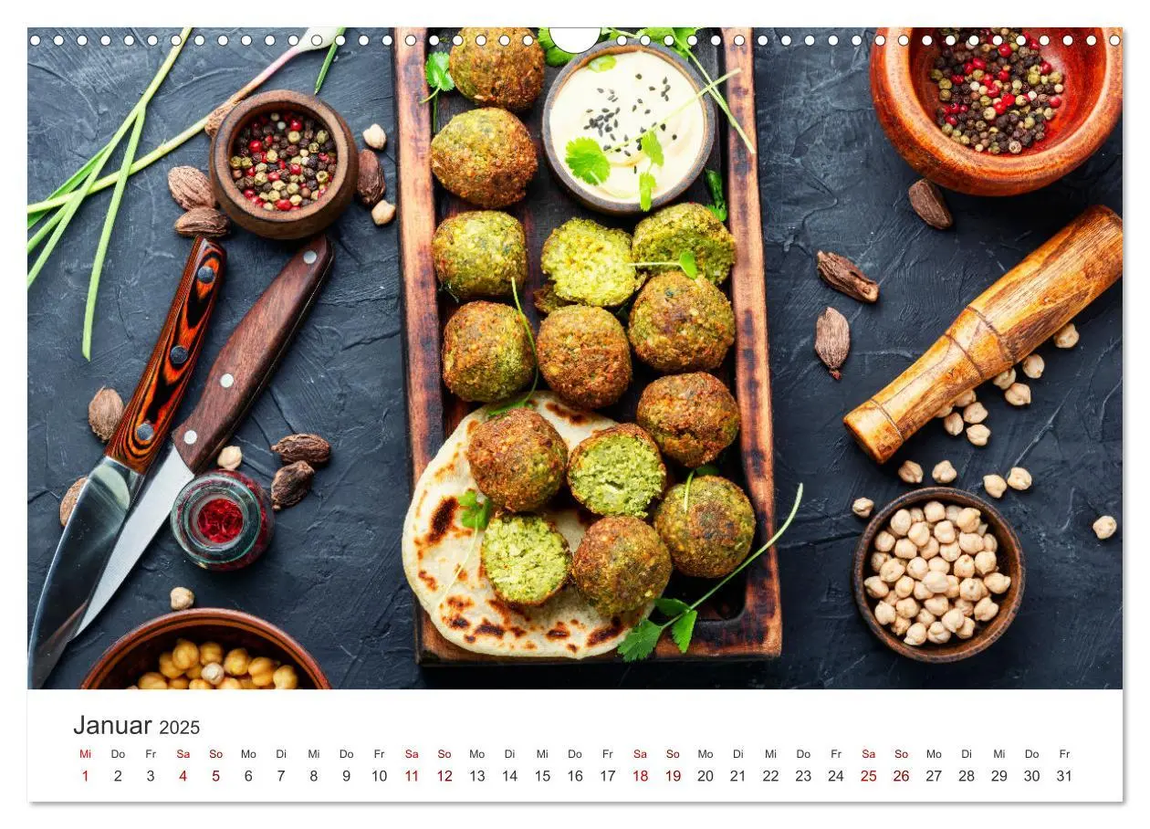 Bild: 9783383930843 | Veganer Essen - Pflanzenbasierte Köstlichkeiten (Wandkalender 2025...
