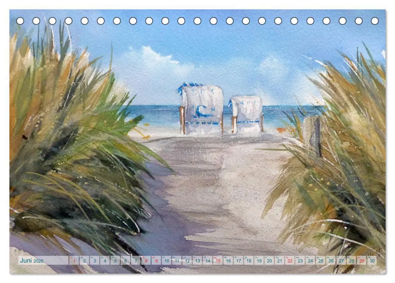 Bild: 9783435260843 | Heiligenhafen in Aquarell (Tischkalender 2025 DIN A5 quer),...