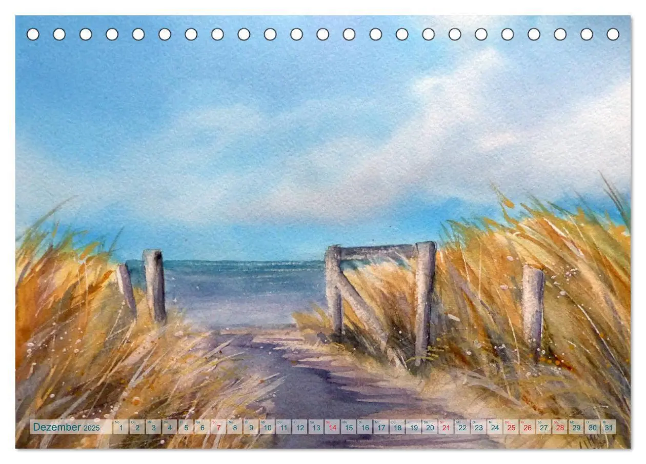 Bild: 9783435260843 | Heiligenhafen in Aquarell (Tischkalender 2025 DIN A5 quer),...