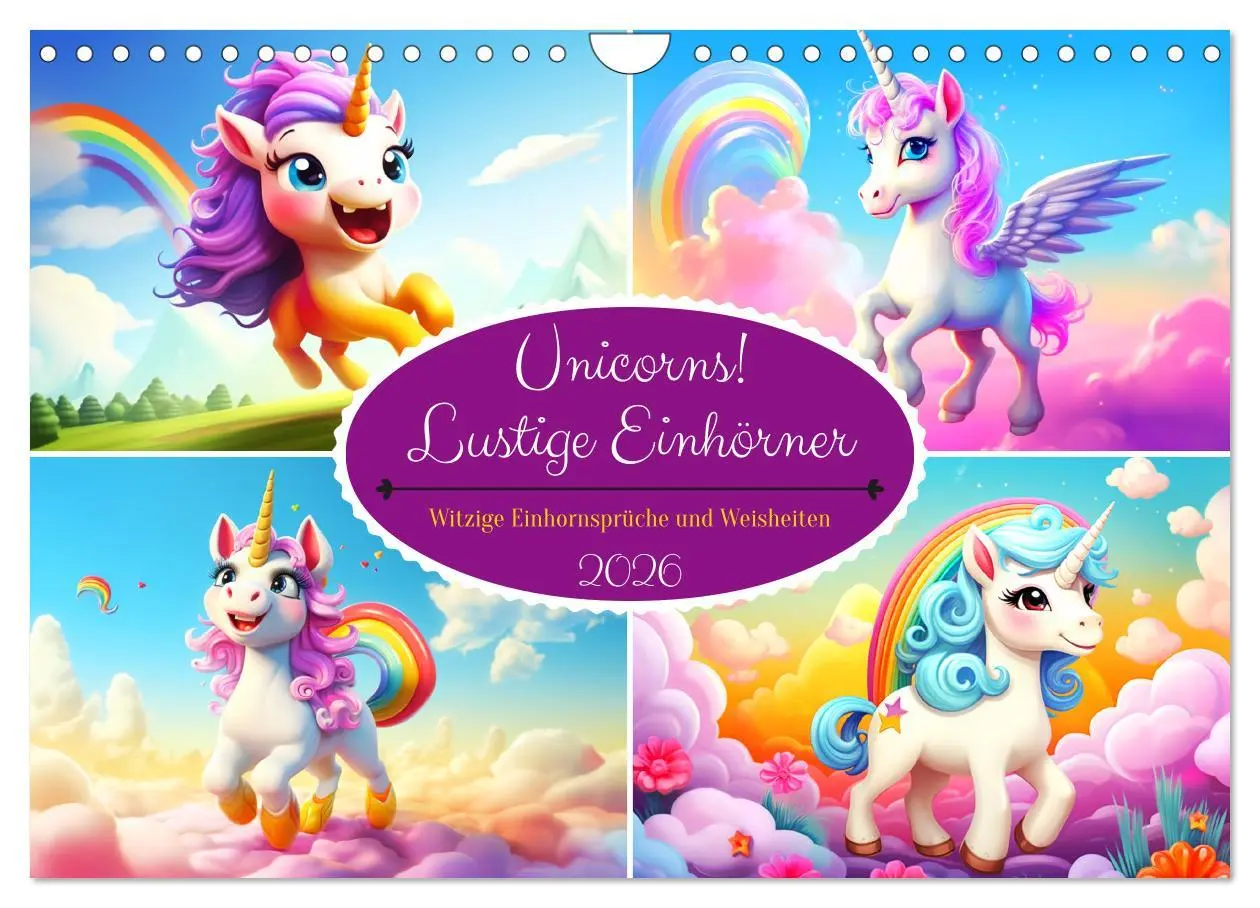 Cover: 9783457350843 | Unicorns! Lustige Einhörner. Witzige Einhornsprüche und Weisheiten...