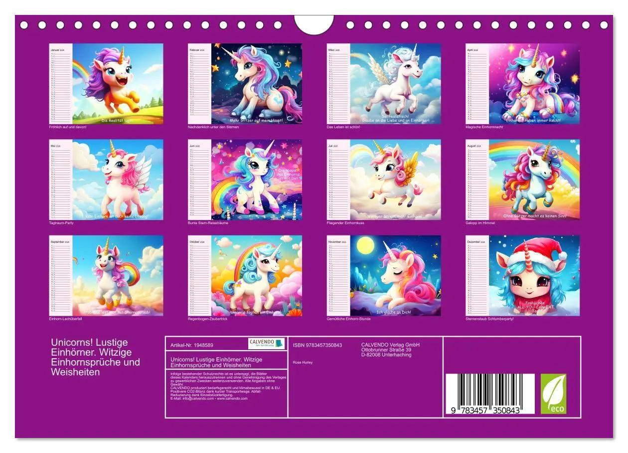 Bild: 9783457350843 | Unicorns! Lustige Einhörner. Witzige Einhornsprüche und Weisheiten...