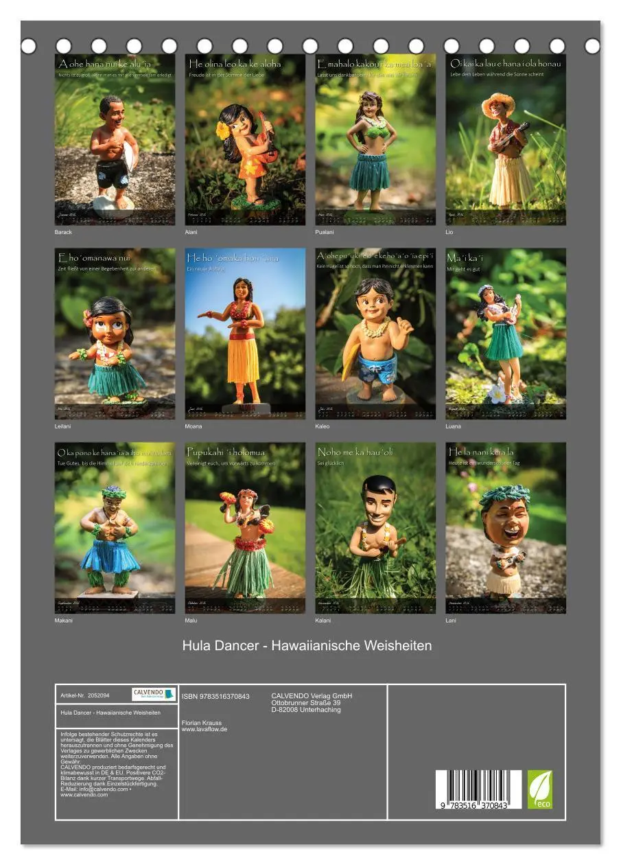Bild: 9783516370843 | Hula Dancer - Hawaiianische Weisheiten (Tischkalender 2026 DIN A5...
