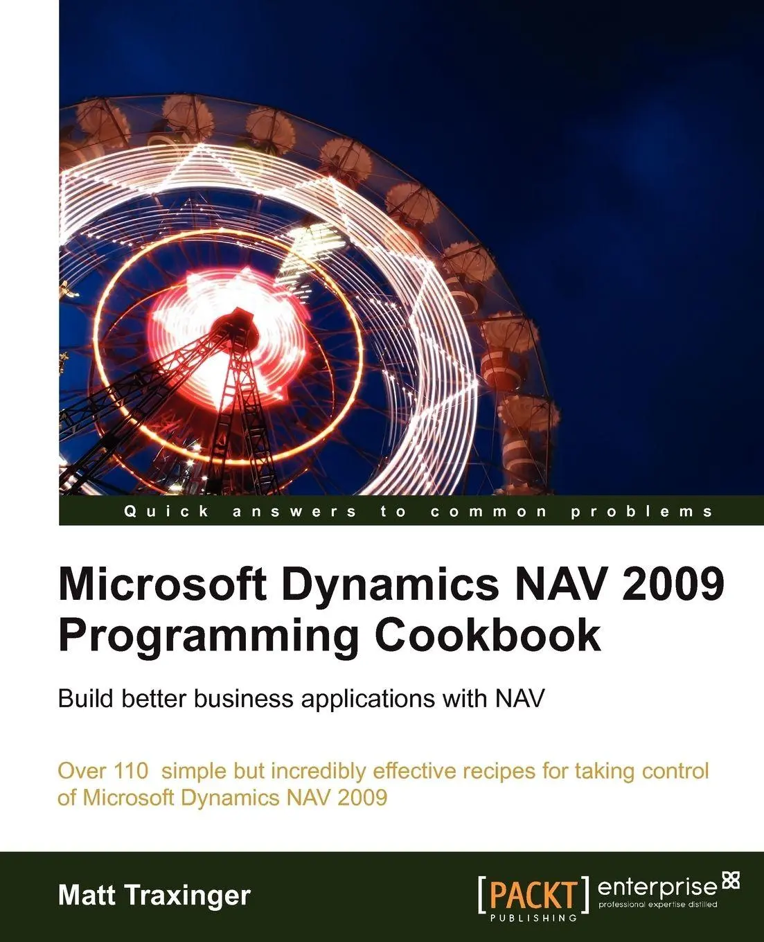 Cover: 9781849680943 | Microsoft Dynamics Nav 2009 Programming Cookbook | Matt Traxinger