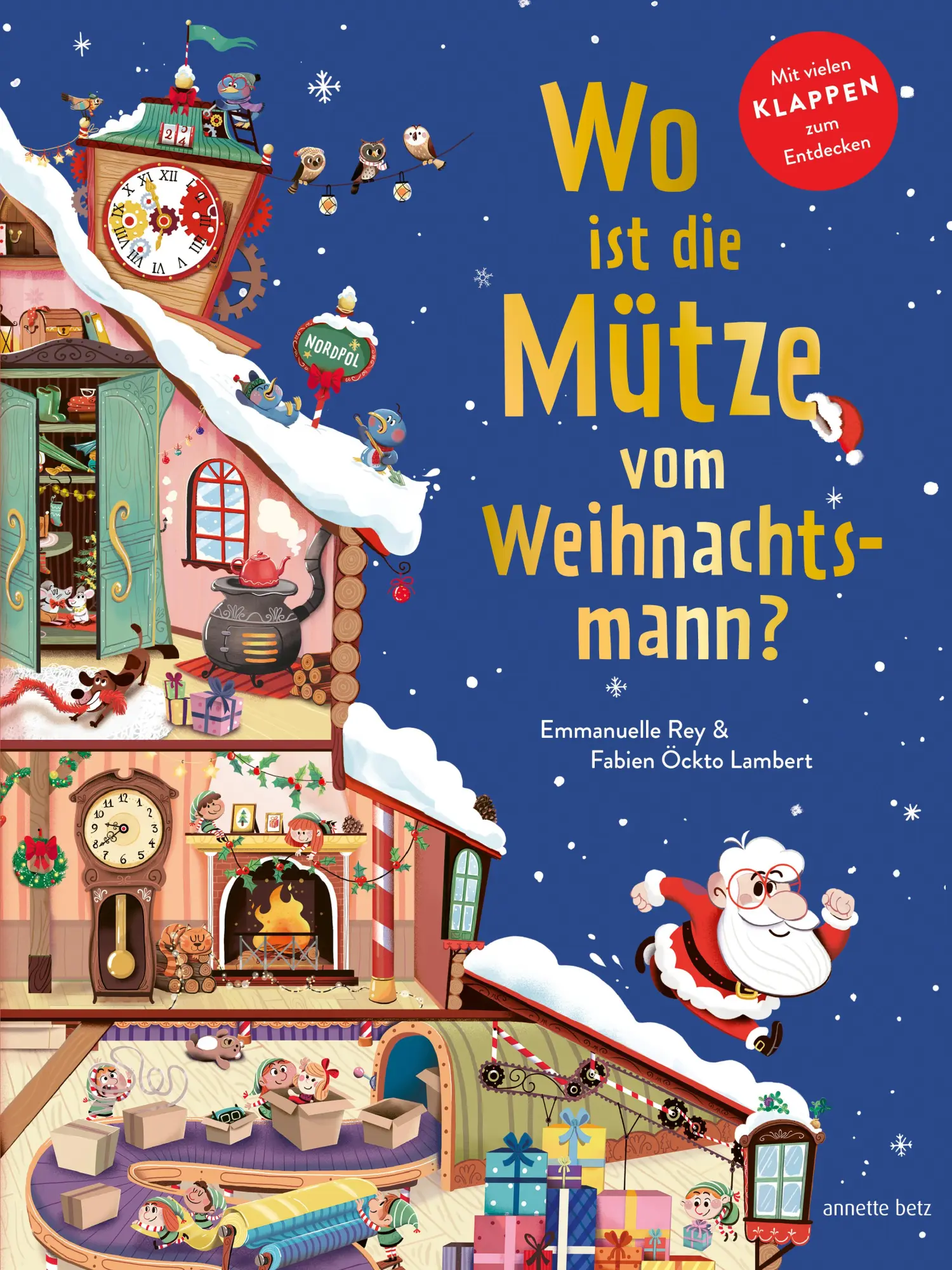 Cover: 9783219120943 | Wo ist die Mütze vom Weihnachtsmann? - Pappbilderbuch mit Klappen...