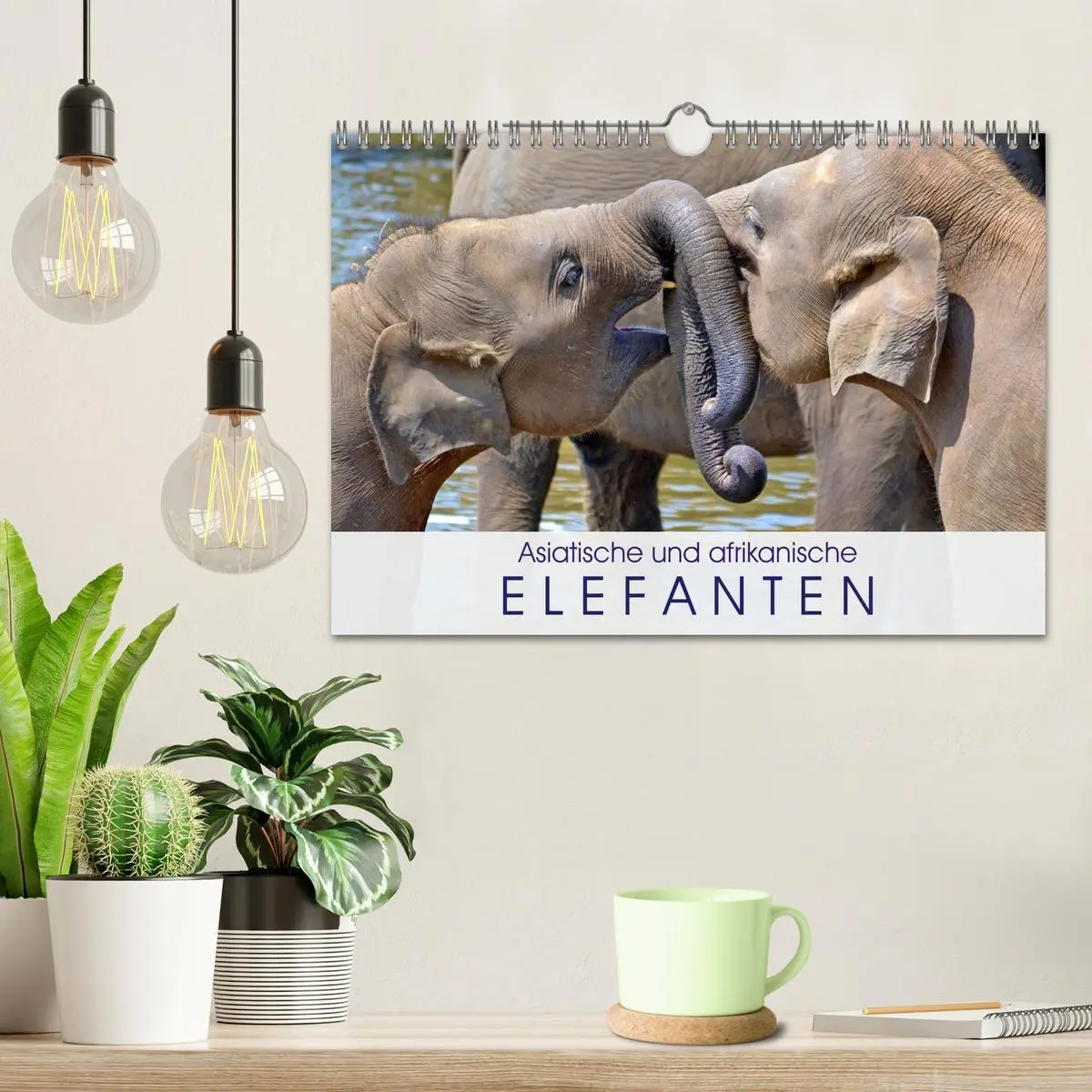 Bild: 9783457960943 | Asiatische und afrikanische Elefanten (Wandkalender 2026 DIN A4...
