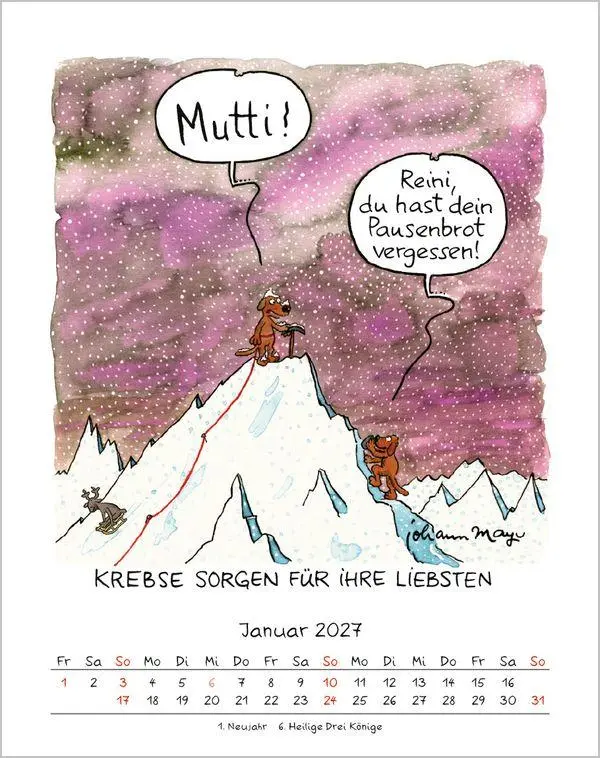 Bild: 9783819300943 | Krebs 2027 | Verlag Korsch | Kalender | Spiralbindung | 13 S. | 2027