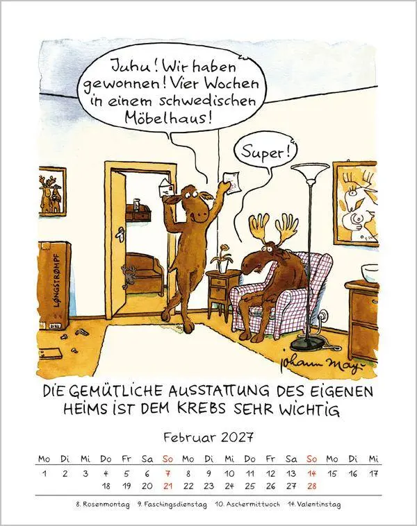 Bild: 9783819300943 | Krebs 2027 | Verlag Korsch | Kalender | Spiralbindung | 13 S. | 2027