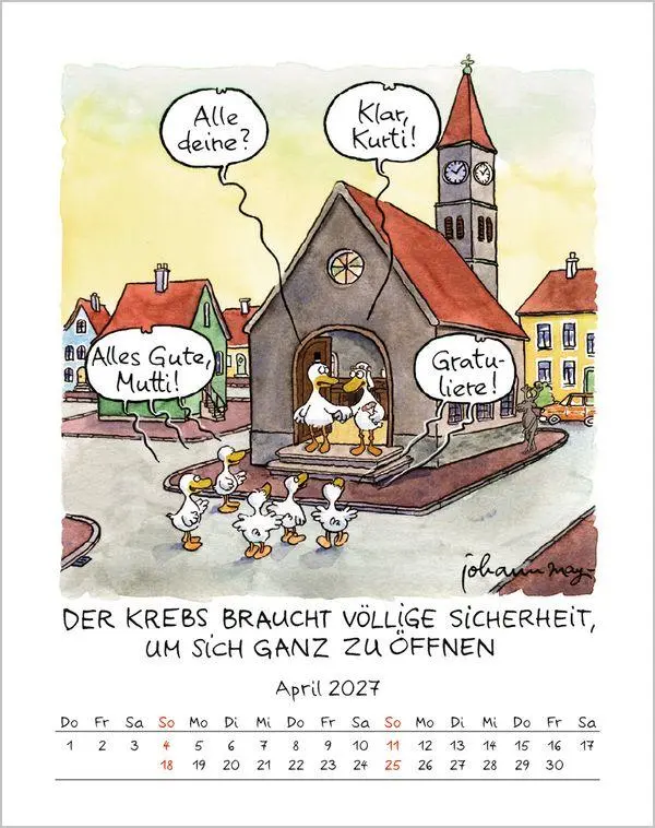 Bild: 9783819300943 | Krebs 2027 | Verlag Korsch | Kalender | Spiralbindung | 13 S. | 2027
