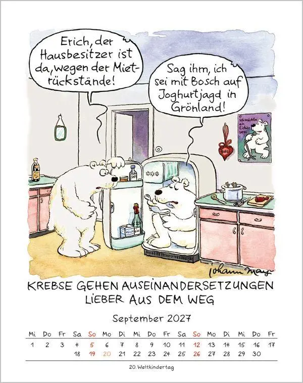 Bild: 9783819300943 | Krebs 2027 | Verlag Korsch | Kalender | Spiralbindung | 13 S. | 2027