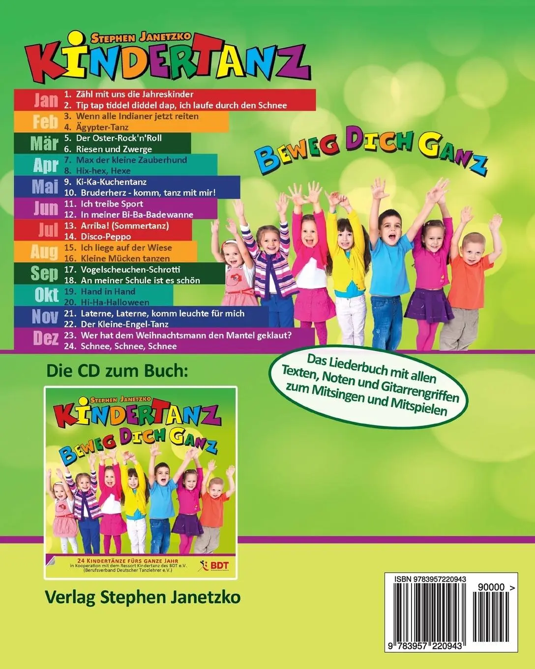 Rückseite: 9783957220943 | KINDERTANZ - beweg dich ganz! 24 Kindertänze fürs ganze Jahr | Buch