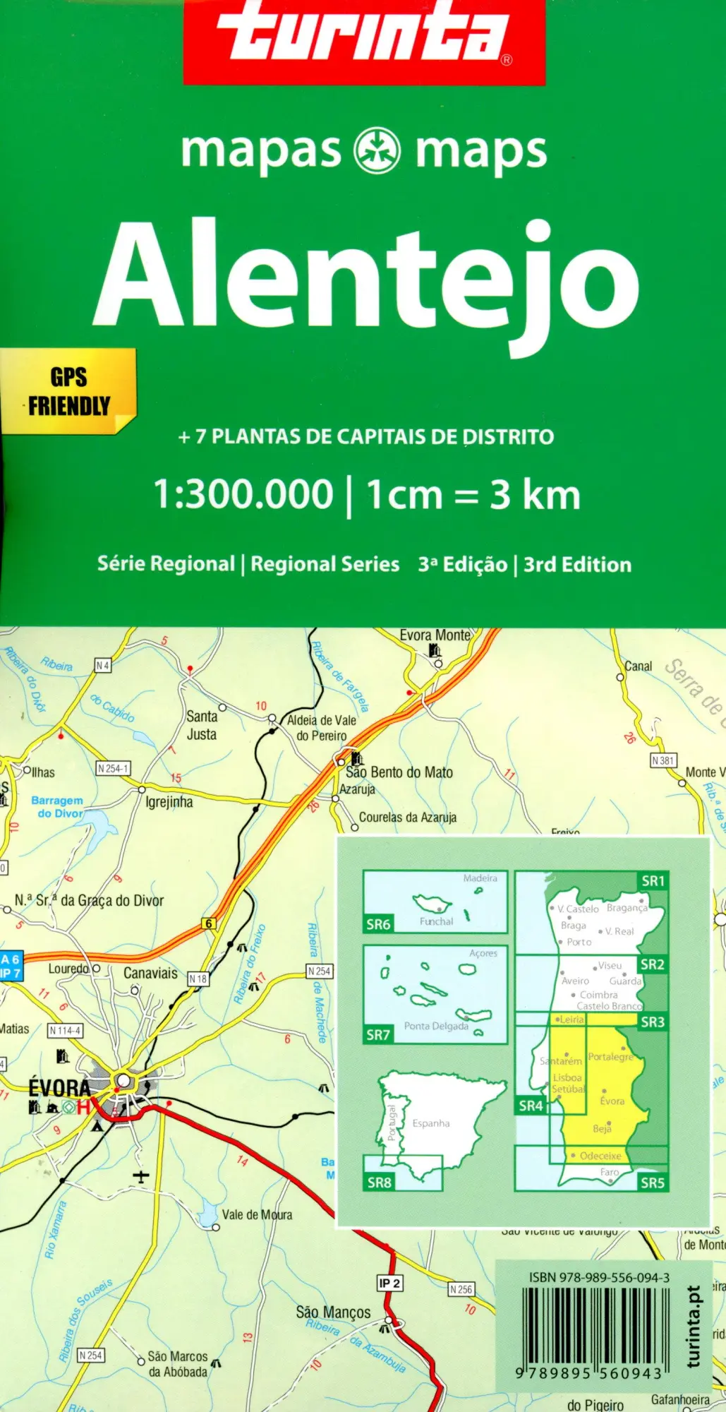 Bild: 9789895560943 | Alentejo 1 : 300 000 | (Land-)Karte | Englisch | 2010 | TURINTA LDA