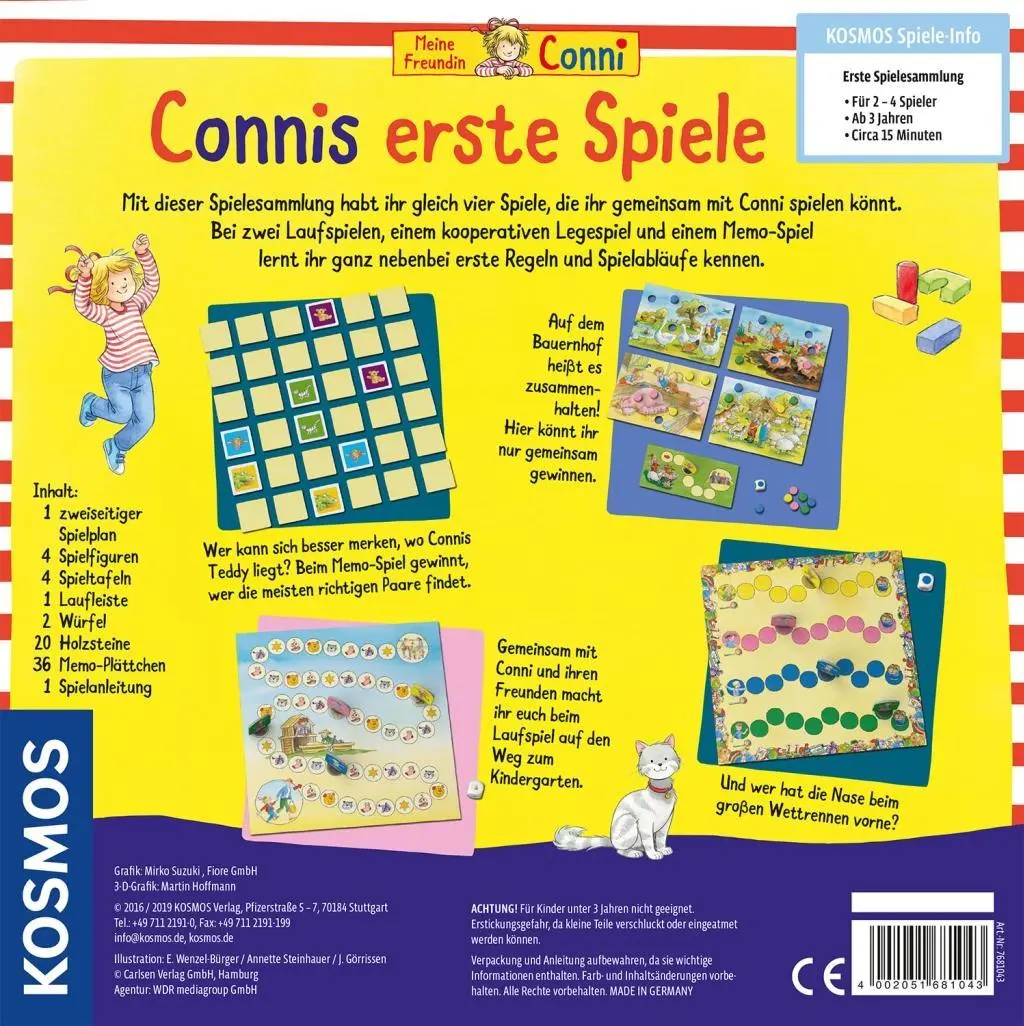 Bild: 4002051681043 | Connis erste Spiele | Kinderspiel | Spiel | Brettspiel | 681043 | 2020