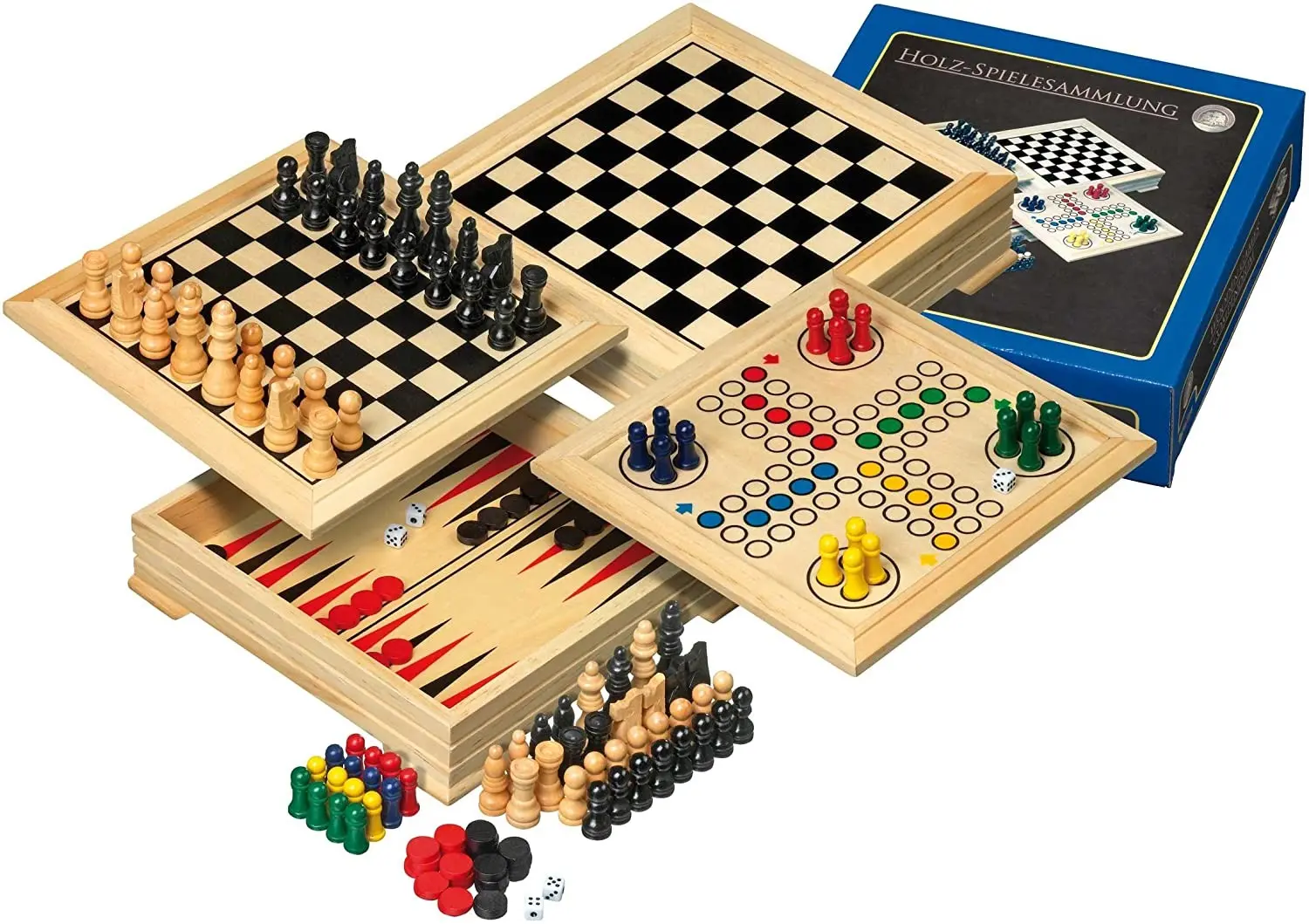Cover: 4014156031043 | Philos 3104 - Holz-Spielesammlung, Reise | 3104 | Deutsch | 2010