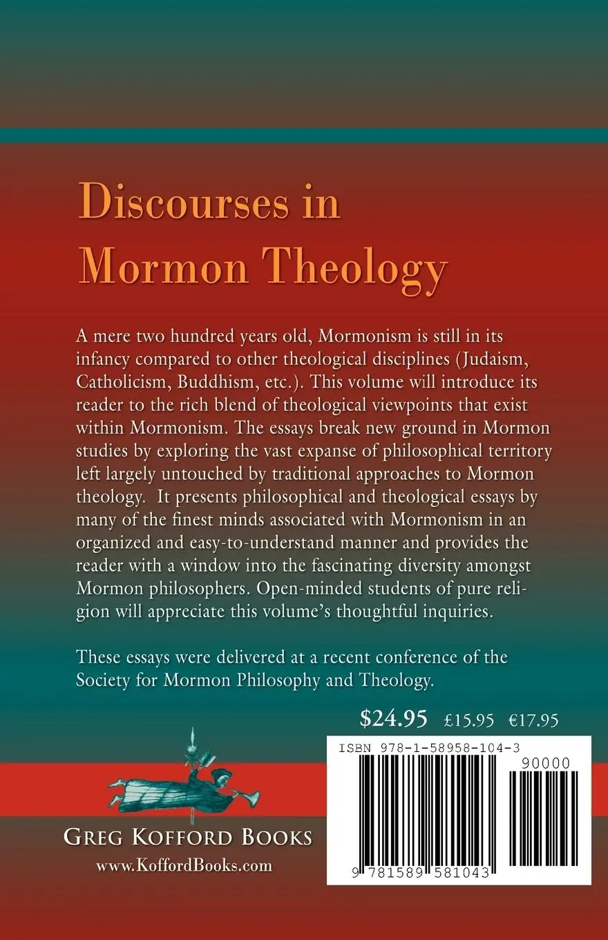 Rückseite: 9781589581043 | Discourses in Mormon Theology: Philosophical and Theological...