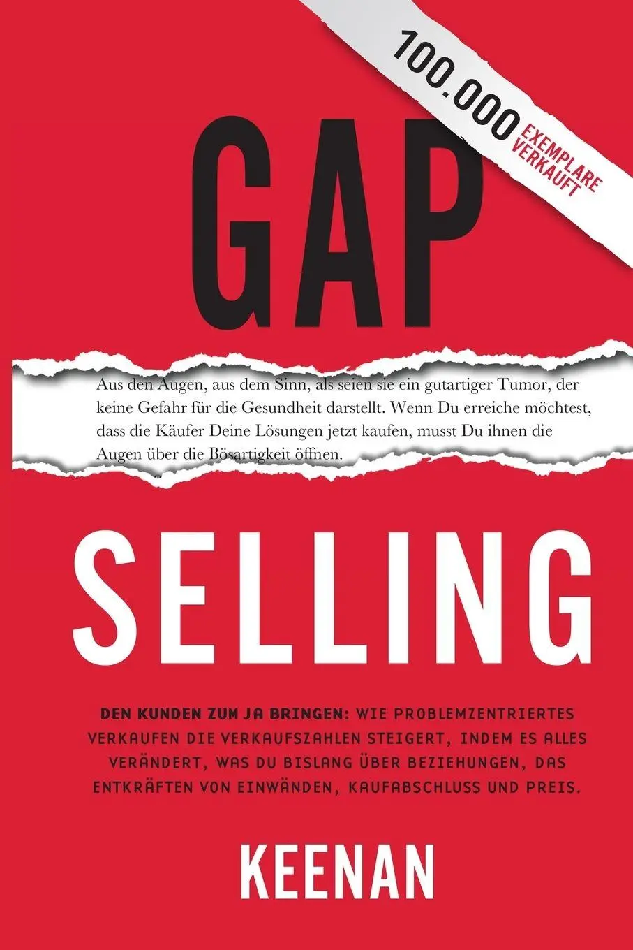 Cover: 9781732891043 | Gap Selling | Keenan | Taschenbuch | A Sales Guy Publishing | Deutsch