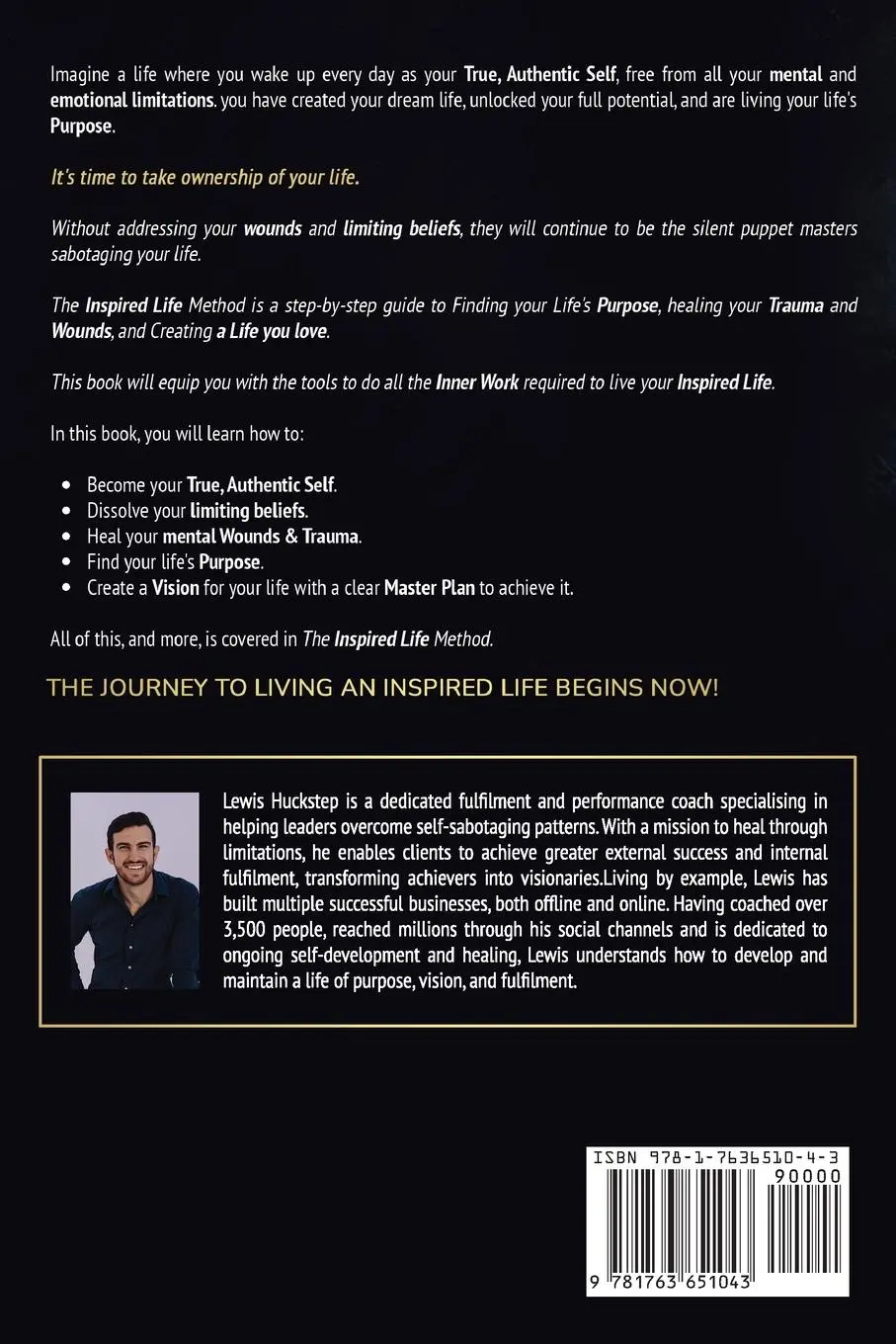 Rückseite: 9781763651043 | The Inspired Life Method | Lewis Huckstep | Taschenbuch | Englisch