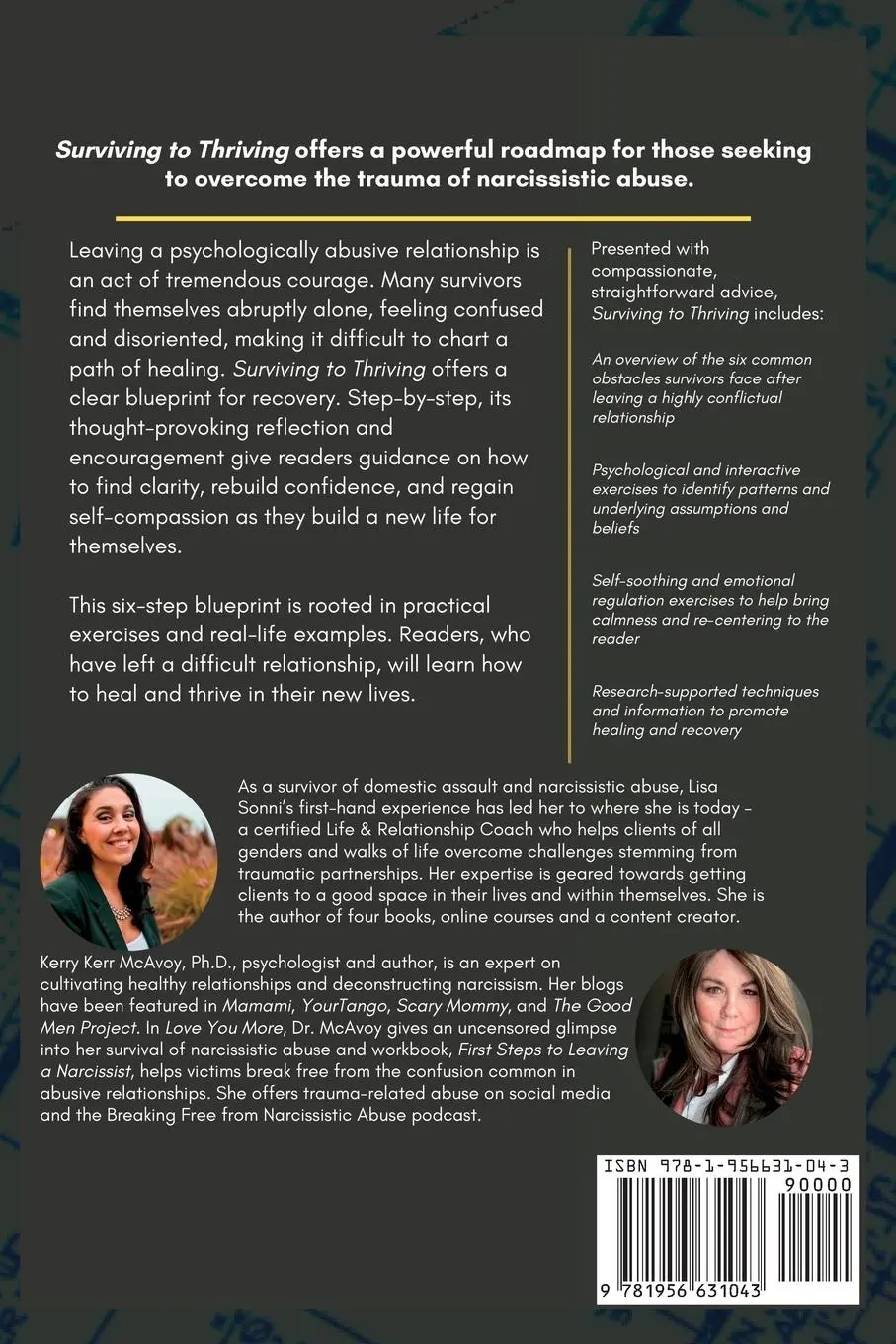 Rückseite: 9781956631043 | Surviving to Thriving | Lisa Sonni (u. a.) | Taschenbuch | Englisch
