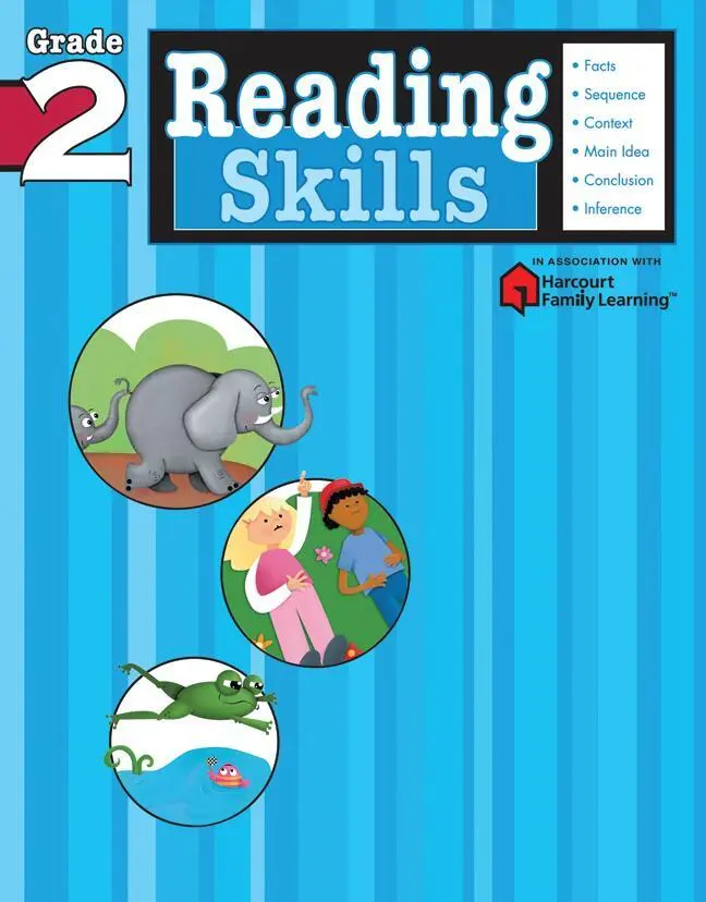 Cover: 9781411401143 | Reading Skills: Grade 2 (Flash Kids Harcourt Family Learning) | Kids