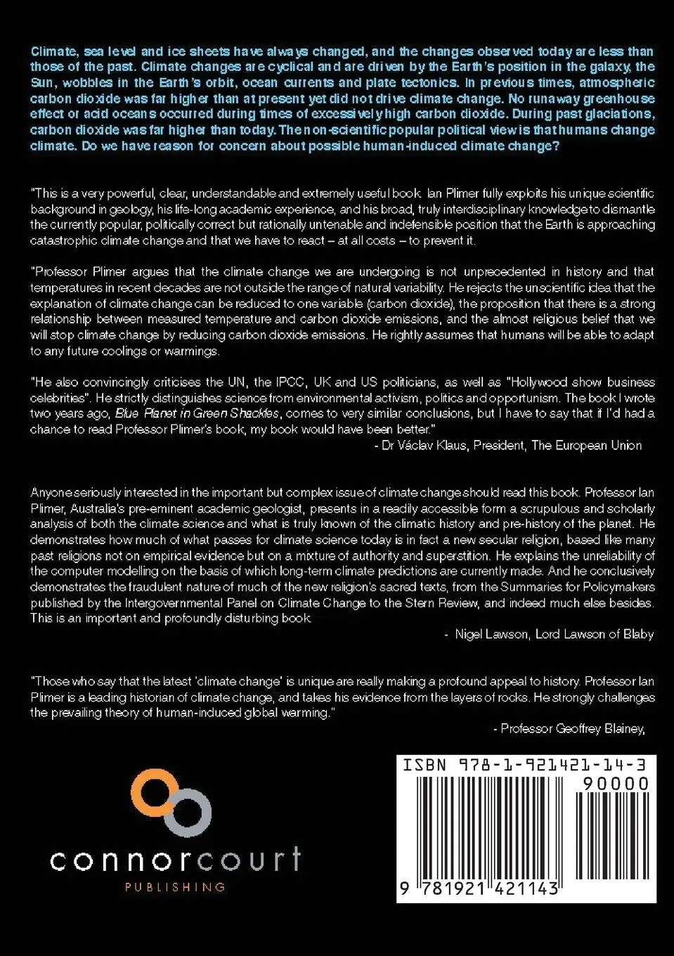 Rückseite: 9781921421143 | Heaven and Earth, Global Warming | The Missing Science | Ian Plimer