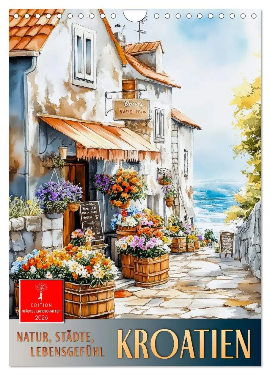 Cover: 9783457461143 | Kroatien - Natur, Städte, Lebensgefühl (Wandkalender 2026 DIN A4...