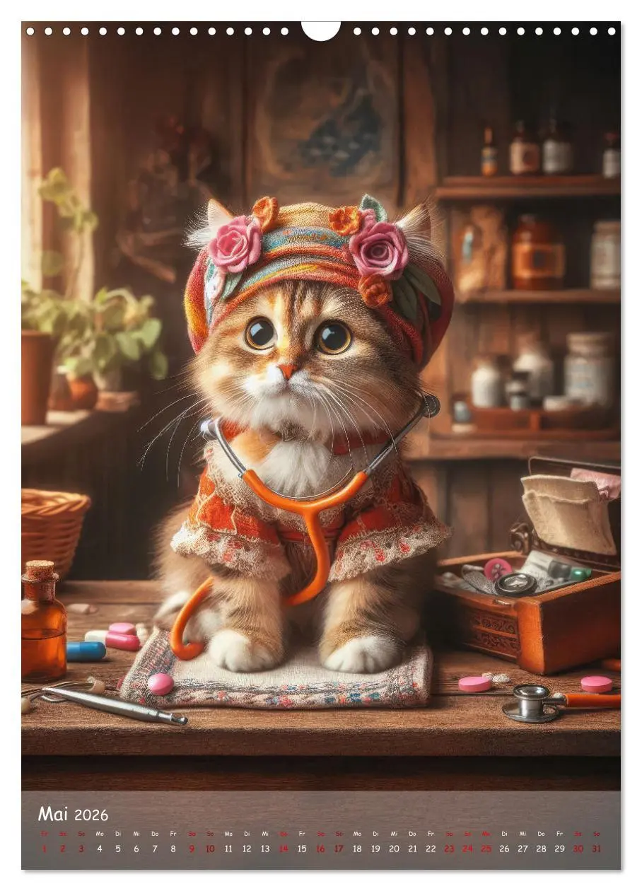 Bild: 9783516241143 | Katzen im Boho-Look - Ein Jahr voller Vielfalt und Charme mit...
